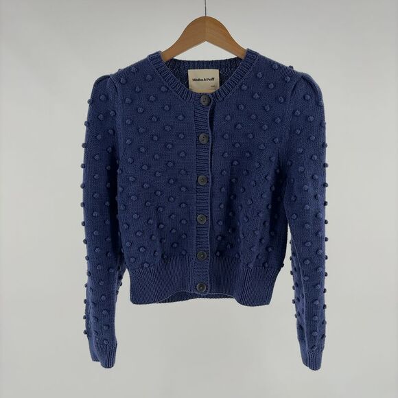 Misha And Puff Sweaters - Misha And Puff Short Cardigan Blue Violet